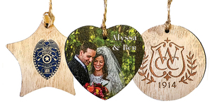 heart wood ornaments styles