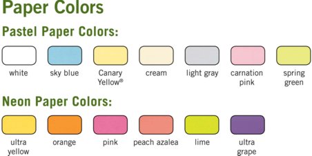 adhesive paper colors