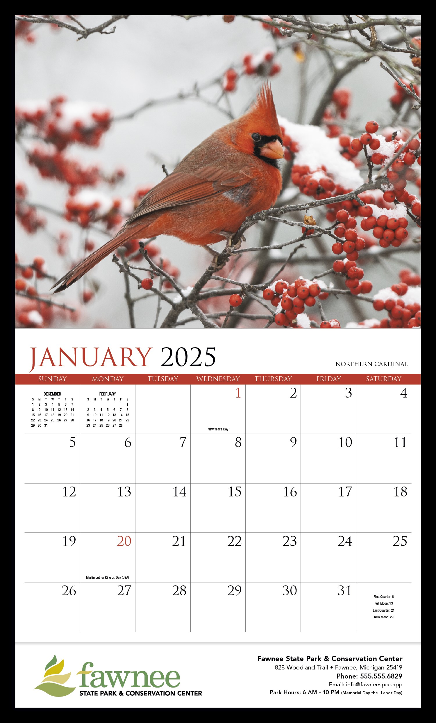 songbirds calendars